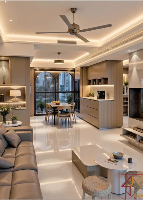 THIẾT KẾ NỘI THẤT CHUNG CƯ AKARI 121M2