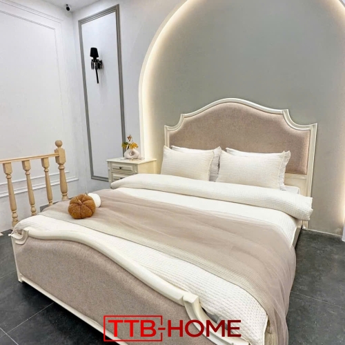 Giường bọc nệm cao cấp TTB08