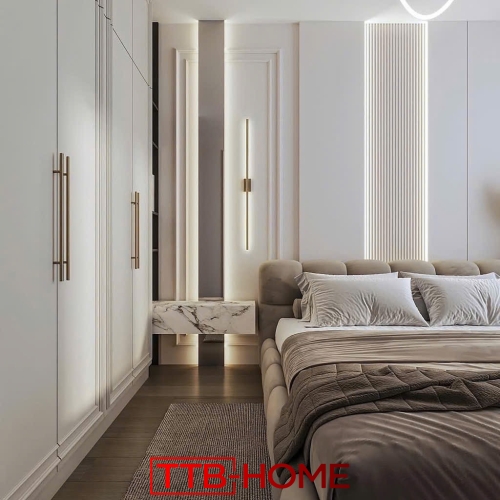 Giường bọc nệm cao cấp TTB02