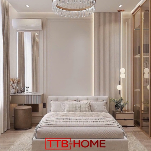 Giường bọc nệm cao cấp TTB 04