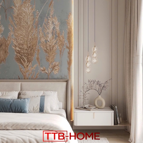 Giường bọc nệm cao cấp TTB05