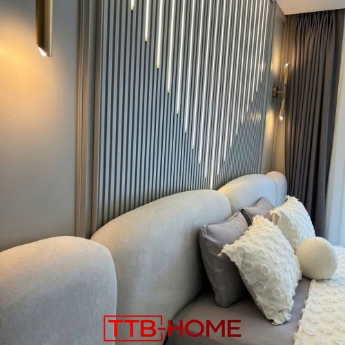 Giường bọc nệm cao cấp TTB09