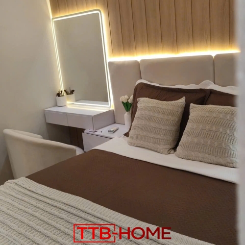 Giường bọc nệm cao cấp TTB18