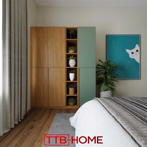 Giường bọc nệm cao cấp TTB39