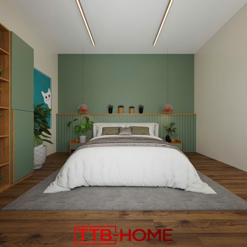 Giường bọc nệm cao cấp TTB39